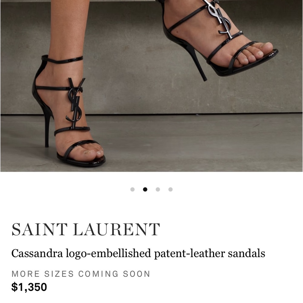 YSL HEELS BLACK